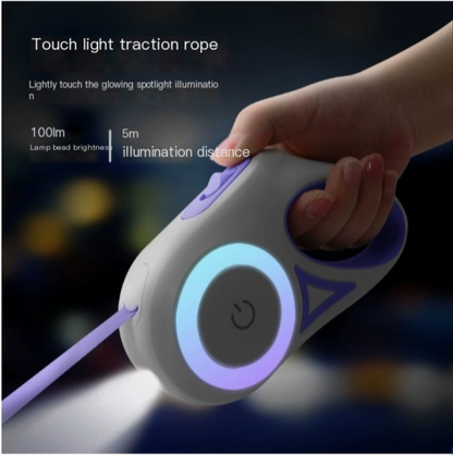 Automatic Retractable Dog Leash and Collar for Pets
