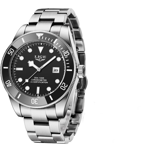 Men's Stainless Steel Quartz Watch Band
