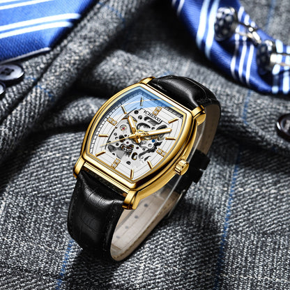 CHENXI Men's Automatic Mechanical Watch with Leather Band