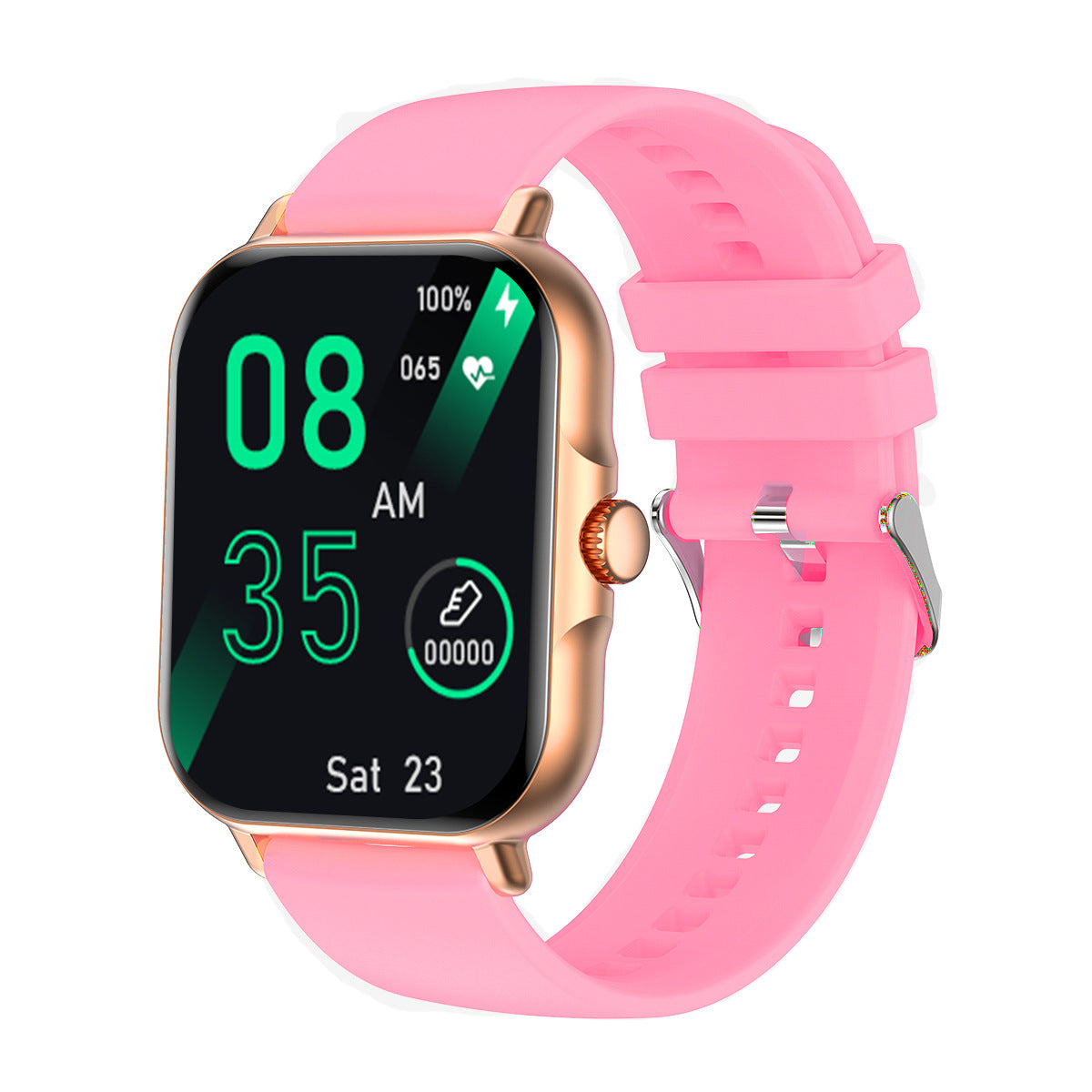 Fashionable Smart Watch with Bluetooth, Heart Rate & More