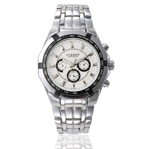 CURREN 8084 Men's Business Quartz Steel Watch