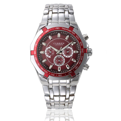CURREN 8084 Men's Business Quartz Steel Watch