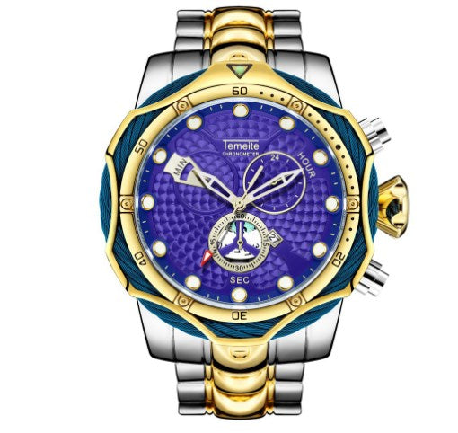 Men's Quartz Watch with Steel Band
