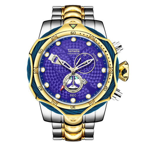 Men's Quartz Watch with Steel Band