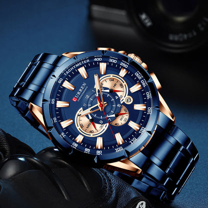 Curren 8363 Men's Multifunctional Waterproof Quartz Watch