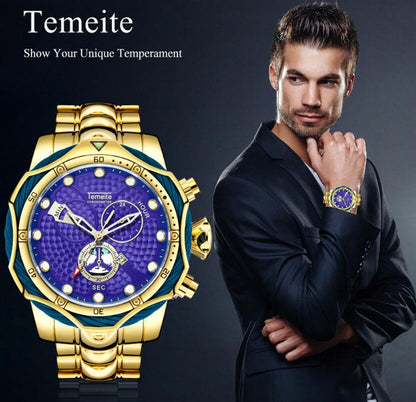 Men's Quartz Watch with Steel Band