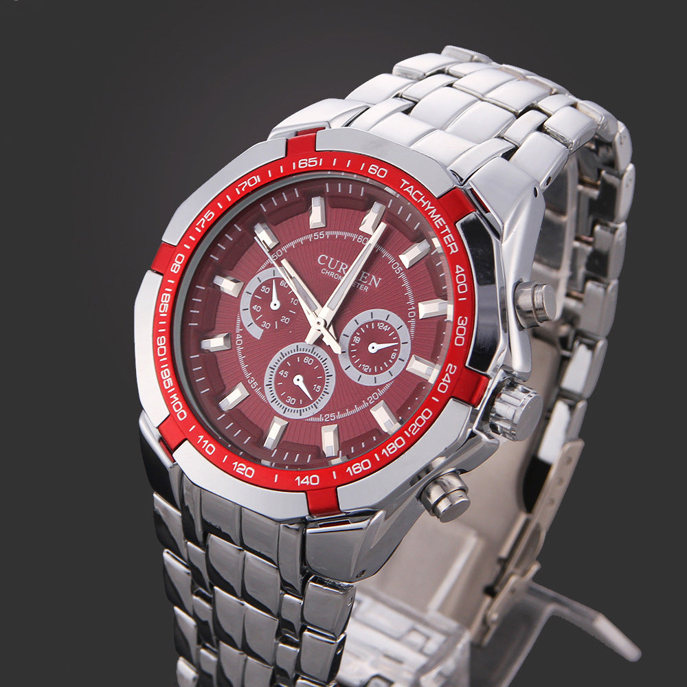 CURREN 8084 Men's Business Quartz Steel Watch