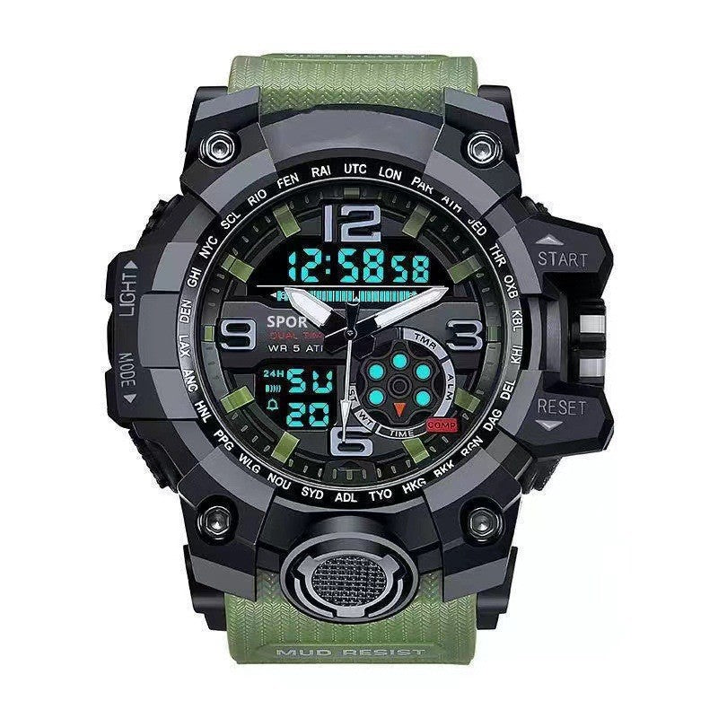 Men's Sports Digital Watch - Waterproof with Luminous Feature
