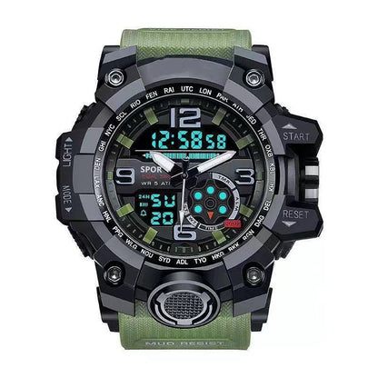 Men's Sports Digital Watch - Waterproof with Luminous Feature
